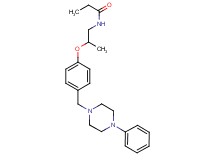 N-(2-{4-[(4-phenyl-1-piperazinyl)methyl]phenoxy}propyl)propanamide