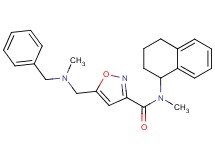 5-{[benzyl(methyl)amino]methyl}-N-methyl-N-(1,2,3,4-tetrahydronaphthalen-1-yl)isoxazole-3-carboxamide