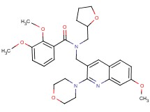 2,3-dimethoxy-N-{[7-methoxy-2-(4-morpholinyl)-3-quinolinyl]methyl}-N-(tetrahydro-2-furanylmethyl)benzamide