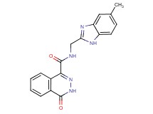 N-[(5-methyl-1H-benzimidazol-2-yl)methyl]-4-oxo-3,4-dihydrophthalazine-1-carboxamide