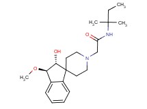 N-(1,1-dimethylpropyl)-2-[(2R*,3R*)-2-hydroxy-3-methoxy-2,3-dihydro-1'H-spiro[indene-1,4'-piperidin]-1'-yl]acetamide