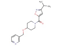 3-[({1-[(3-isopropyl-5-isoxazolyl)carbonyl]-4-piperidinyl}oxy)methyl]pyridine