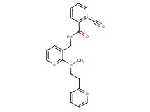 2-cyano-N-({2-[methyl(2-pyridin-2-ylethyl)amino]pyridin-3-yl}methyl)benzamide