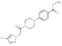 methyl 4-{4-[(4-chloro-1H-pyrazol-1-yl)acetyl]-1-piperazinyl}benzoate