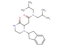 2-[1-(2,3-dihydro-1H-inden-2-yl)-3-oxo-2-piperazinyl]-N,N-diisobutylacetamide
