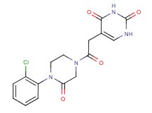 5-{2-[4-(2-chlorophenyl)-3-oxo-1-piperazinyl]-2-oxoethyl}-2,4(1H,3H)-pyrimidinedione