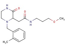 N-(3-methoxypropyl)-2-[1-(2-methylbenzyl)-3-oxo-2-piperazinyl]acetamide