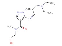 6-[(diethylamino)methyl]-N-(2-hydroxyethyl)-N-methylpyrazolo[1,5-a]pyrimidine-3-carboxamide