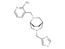3-{[(1S*,5R*)-3-(1,3-thiazol-4-ylmethyl)-3,6-diazabicyclo[3.2.2]non-6-yl]methyl}-2-pyridinamine