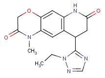 9-(1-ethyl-1H-1,2,4-triazol-5-yl)-1-methyl-8,9-dihydro-1H-[1,4]oxazino[3,2-g]quinoline-2,7(3H,6H)-dione