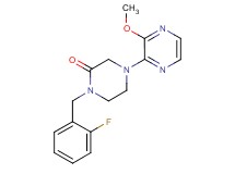 1-(2-fluorobenzyl)-4-(3-methoxy-2-pyrazinyl)-2-piperazinone