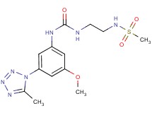 N-{2-[({[3-methoxy-5-(5-methyl-1H-tetrazol-1-yl)phenyl]amino}carbonyl)amino]ethyl}methanesulfonamide