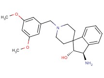(2R*,3R*)-3-amino-1'-(3,5-dimethoxybenzyl)-2,3-dihydrospiro[indene-1,4'-piperidin]-2-ol