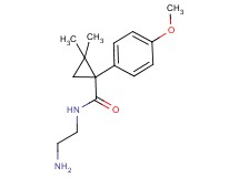 N-(2-aminoethyl)-1-(4-methoxyphenyl)-2,2-dimethylcyclopropanecarboxamide hydrochloride