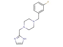 1-(3-fluorobenzyl)-4-(1H-imidazol-2-ylmethyl)piperazine