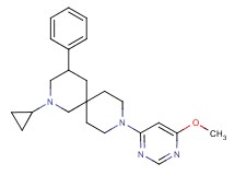 2-cyclopropyl-9-(6-methoxy-4-pyrimidinyl)-4-phenyl-2,9-diazaspiro[5.5]undecane