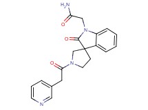 2-[2-oxo-1'-(3-pyridinylacetyl)spiro[indole-3,3'-pyrrolidin]-1(2H)-yl]acetamide