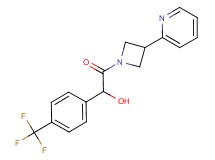 2-oxo-2-[3-(2-pyridinyl)-1-azetidinyl]-1-[4-(trifluoromethyl)phenyl]ethanol