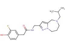 2-(3-fluoro-4-hydroxyphenyl)-N-[(5-isobutyl-5,6,7,8-tetrahydro-4H-pyrazolo[1,5-a][1,4]diazepin-2-yl)methyl]acetamide