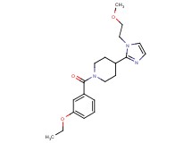 1-(3-ethoxybenzoyl)-4-[1-(2-methoxyethyl)-1H-imidazol-2-yl]piperidine