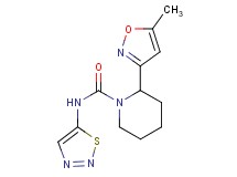 2-(5-methylisoxazol-3-yl)-N-1,2,3-thiadiazol-5-ylpiperidine-1-carboxamide