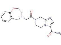 7-(2,3-dihydro-1,4-benzoxazepin-4(5H)-ylacetyl)-5,6,7,8-tetrahydroimidazo[1,2-a]pyrazine-3-carboxamide