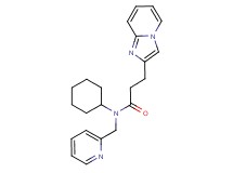 N-cyclohexyl-3-imidazo[1,2-a]pyridin-2-yl-N-(pyridin-2-ylmethyl)propanamide