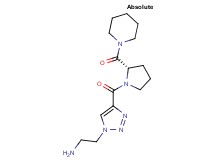 2-(4-{[(2S)-2-(piperidin-1-ylcarbonyl)pyrrolidin-1-yl]carbonyl}-1H-1,2,3-triazol-1-yl)ethanamine