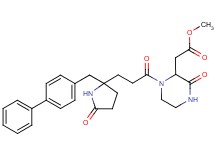 methyl (1-{3-[2-(4-biphenylylmethyl)-5-oxo-2-pyrrolidinyl]propanoyl}-3-oxo-2-piperazinyl)acetate