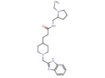 3-[1-(1H-benzimidazol-2-ylmethyl)-4-piperidinyl]-N-[(1-ethyl-2-pyrrolidinyl)methyl]propanamide