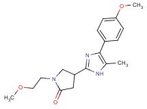 1-(2-methoxyethyl)-4-[4-(4-methoxyphenyl)-5-methyl-1H-imidazol-2-yl]-2-pyrrolidinone
