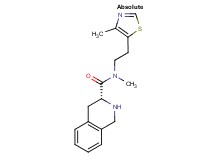 (3R)-N-methyl-N-[2-(4-methyl-1,3-thiazol-5-yl)ethyl]-1,2,3,4-tetrahydro-3-isoquinolinecarboxamide hydrochloride