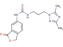N-[3-(3,5-dimethyl-1H-1,2,4-triazol-1-yl)propyl]-N'-(3-oxo-1,3-dihydro-2-benzofuran-5-yl)urea