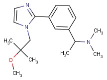 (1-{3-[1-(2-methoxy-2-methylpropyl)-1H-imidazol-2-yl]phenyl}ethyl)dimethylamine