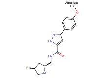 N-{[(2S,4S)-4-fluoro-2-pyrrolidinyl]methyl}-3-(4-methoxyphenyl)-1H-pyrazole-5-carboxamide
