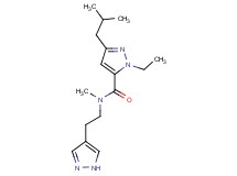 1-ethyl-3-isobutyl-N-methyl-N-[2-(1H-pyrazol-4-yl)ethyl]-1H-pyrazole-5-carboxamide
