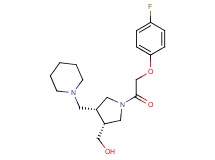 [(3R*,4R*)-1-[(4-fluorophenoxy)acetyl]-4-(piperidin-1-ylmethyl)pyrrolidin-3-yl]methanol