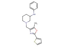 1-{[5-methyl-2-(2-thienyl)-1,3-oxazol-4-yl]methyl}-N-phenyl-3-piperidinamine
