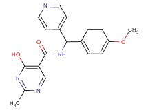 4-hydroxy-N-[(4-methoxyphenyl)(pyridin-4-yl)methyl]-2-methylpyrimidine-5-carboxamide