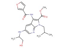 methyl 3-(3-furoylamino)-5-[(2-hydroxy-1-methylethyl)amino]-1-isobutyl-1H-pyrrolo[2,3-b]pyridine-2-carboxylate
