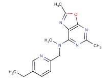 N-[(5-ethylpyridin-2-yl)methyl]-N,2,5-trimethyl[1,3]oxazolo[5,4-d]pyrimidin-7-amine