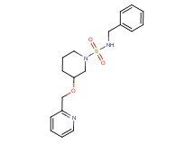N-benzyl-3-(pyridin-2-ylmethoxy)piperidine-1-sulfonamide