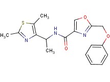 N-[1-(2,5-dimethyl-1,3-thiazol-4-yl)ethyl]-2-(phenoxymethyl)-1,3-oxazole-4-carboxamide