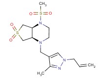 (4aS*,7aR*)-1-[(1-allyl-3-methyl-1H-pyrazol-4-yl)methyl]-4-(methylsulfonyl)octahydrothieno[3,4-b]pyrazine 6,6-dioxide