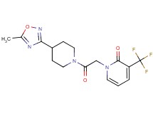 1-{2-[4-(5-methyl-1,2,4-oxadiazol-3-yl)piperidin-1-yl]-2-oxoethyl}-3-(trifluoromethyl)pyridin-2(1H)-one