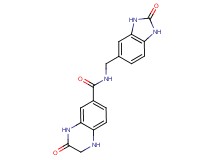 3-oxo-N-[(2-oxo-2,3-dihydro-1H-benzimidazol-5-yl)methyl]-1,2,3,4-tetrahydroquinoxaline-6-carboxamide