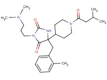 3-[3-(dimethylamino)propyl]-5-(2-methylbenzyl)-5-[1-(3-methylbutanoyl)-4-piperidinyl]-2,4-imidazolidinedione