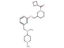 N-(3-{[1-(cyclobutylcarbonyl)-3-piperidinyl]methoxy}benzyl)-N,1-dimethyl-4-piperidinamine