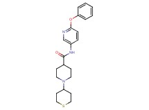 N-(6-phenoxy-3-pyridinyl)-1-(tetrahydro-2H-thiopyran-4-yl)-4-piperidinecarboxamide