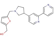 (5-{[3-(2,3'-bipyridin-4-yl)pyrrolidin-1-yl]methyl}-2-furyl)methanol